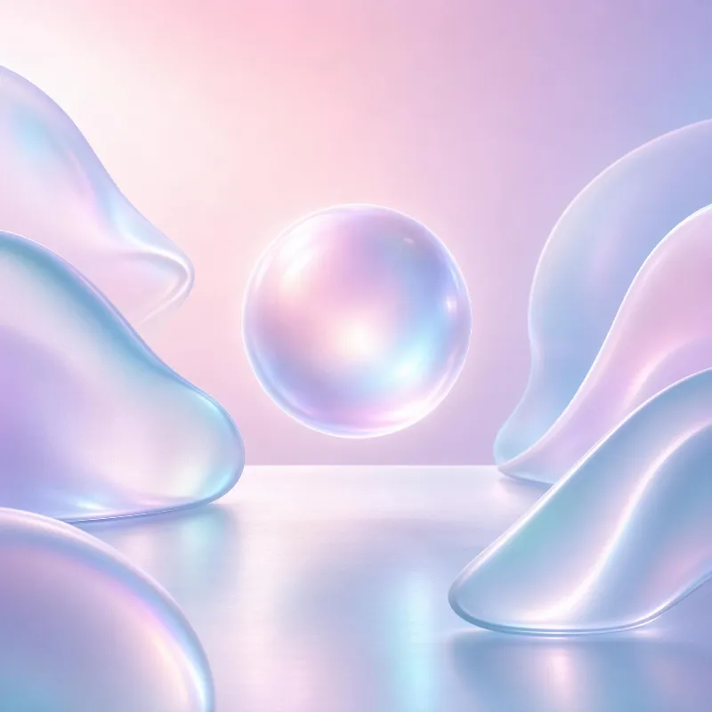 Abstract Iridescent Shapes