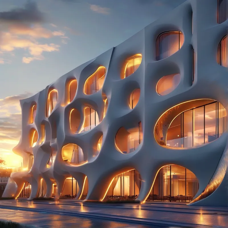 Futuristic Organic Building