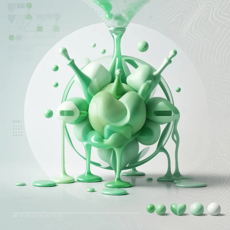 Surreal Green Liquid Art