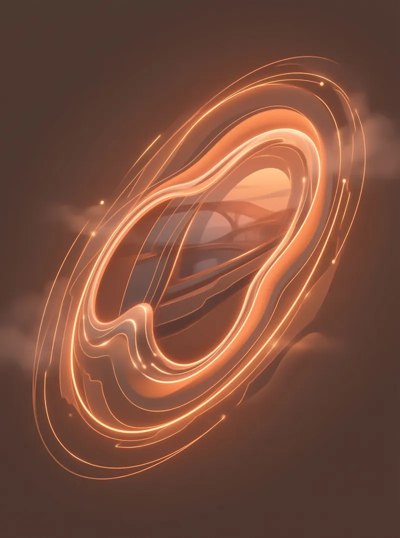 Glowing Orange Vortex