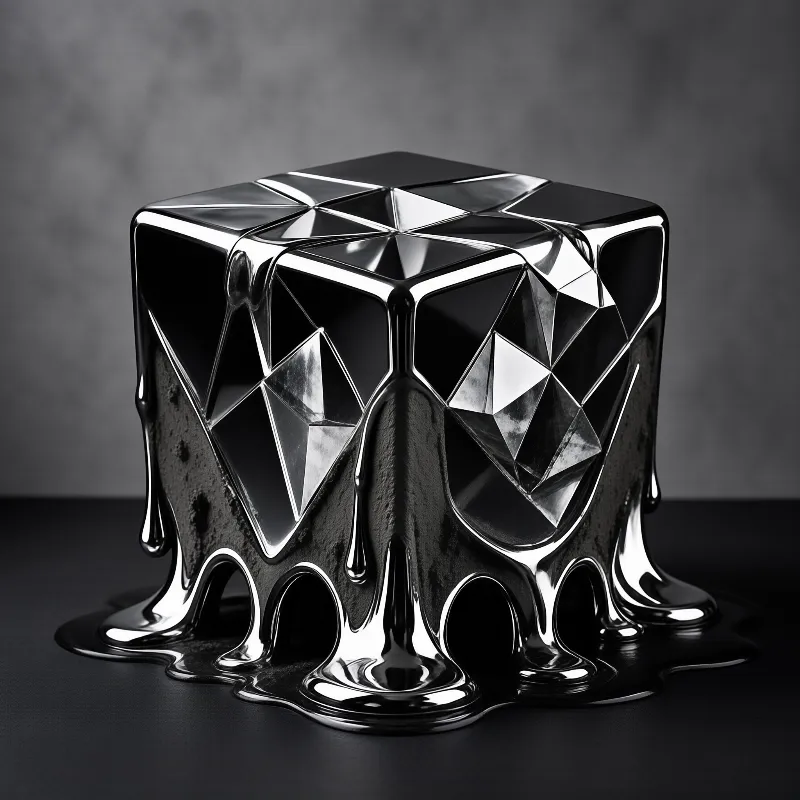 Liquid Metal Cube Melting