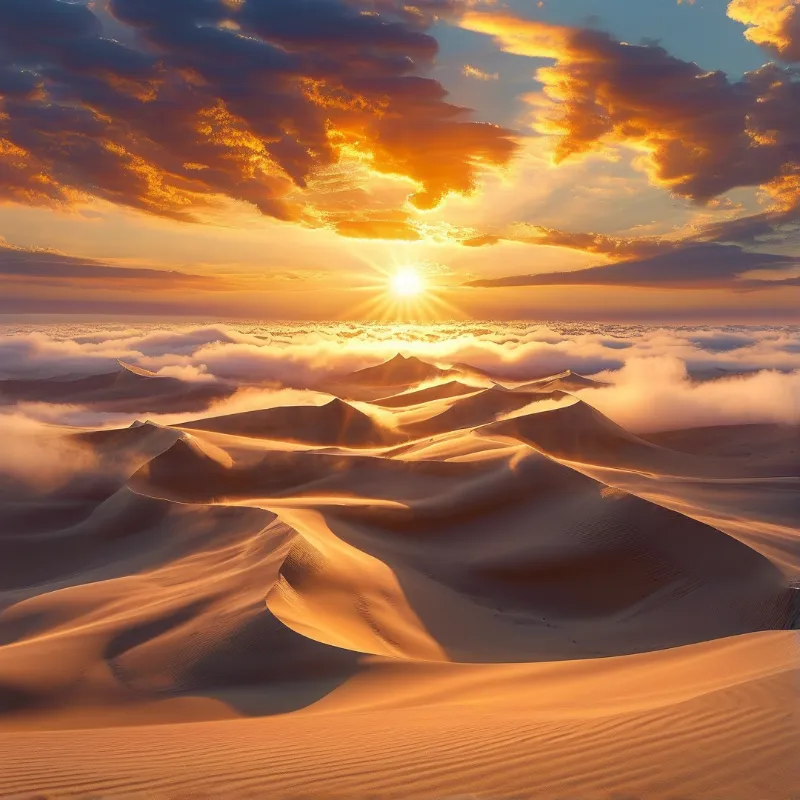 Golden Dunes at Dawn