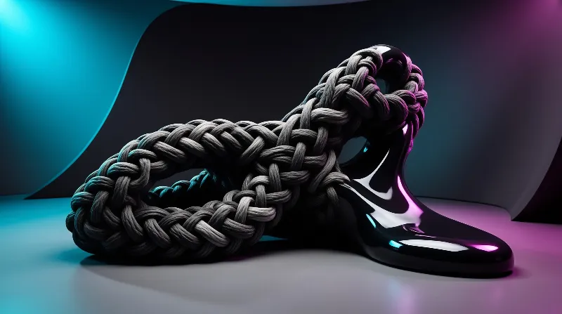 Surreal Woven Shoe Render