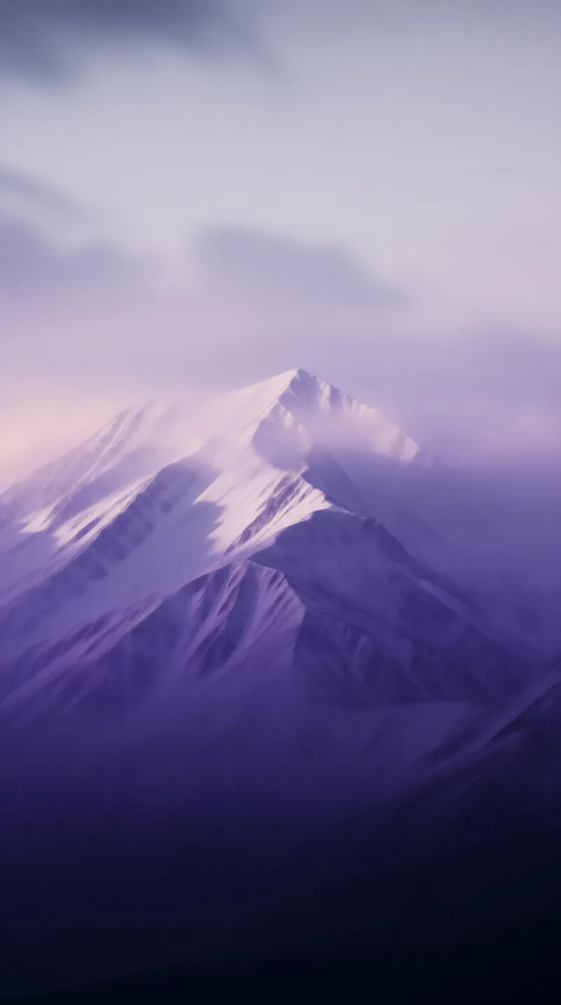 Purple Misty Mountain Peak