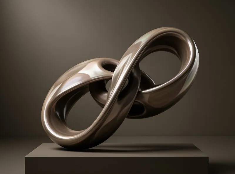 Abstract Metallic Sculpture