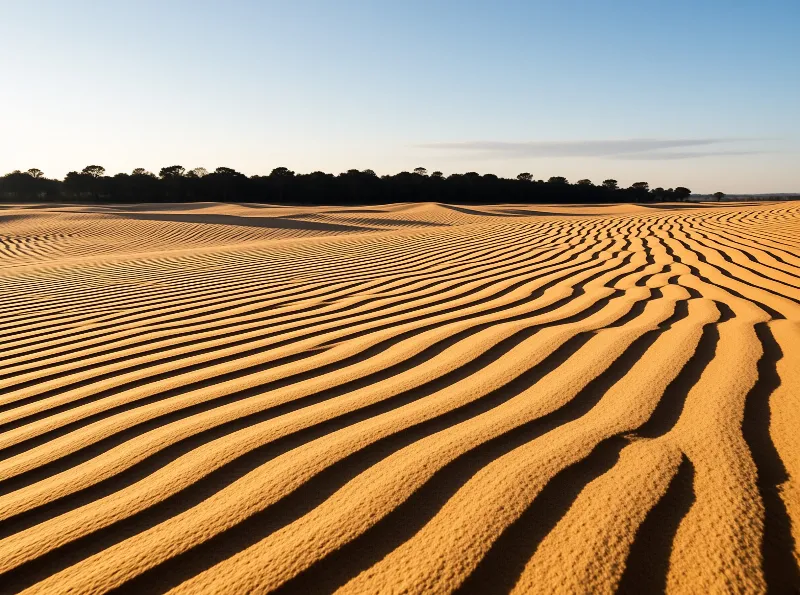Golden Desert Dunes