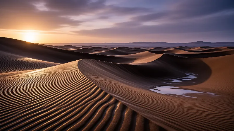 Desert Dunes at Golden Hour
