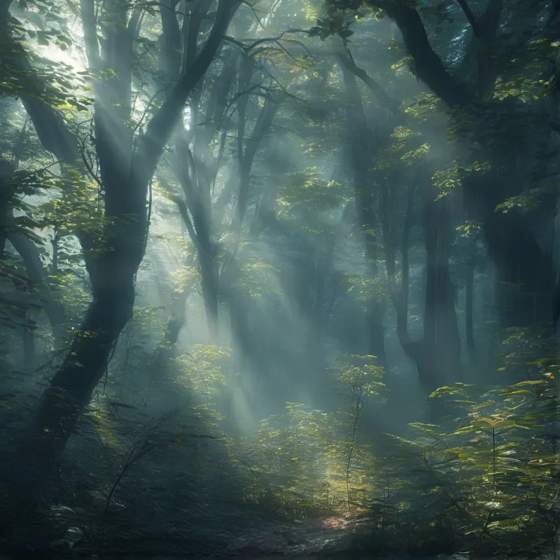 Sunlight in the Forest