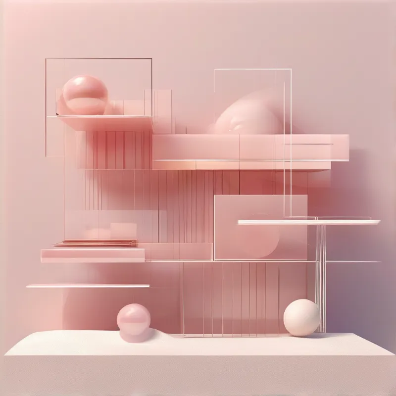 Pastel Geometric Abstraction