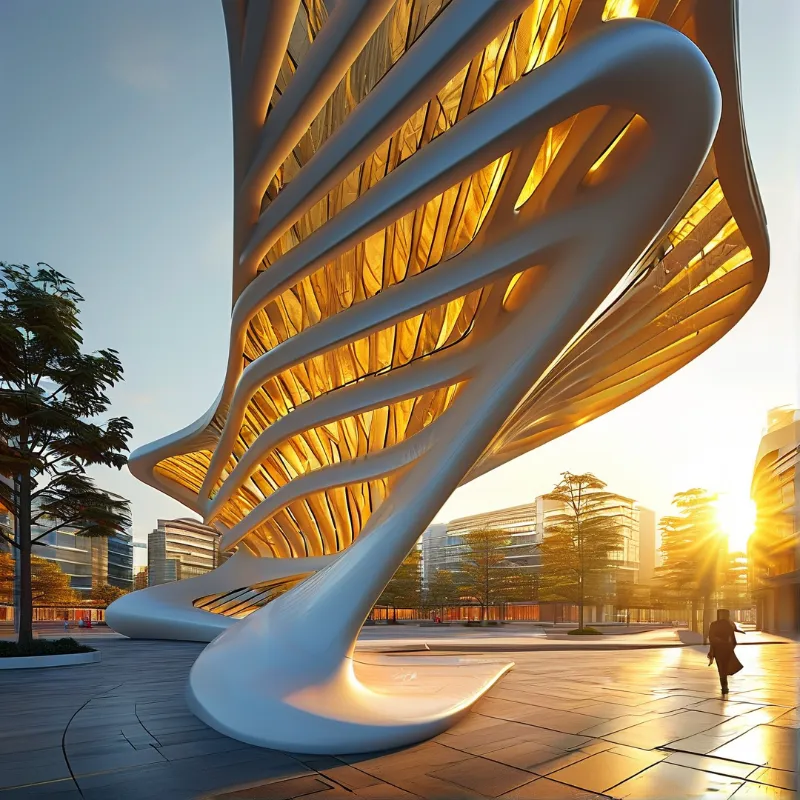 Futuristic Spiral Structure