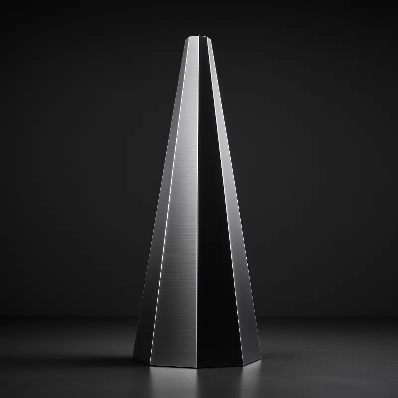 Metallic Geometric Sculpture