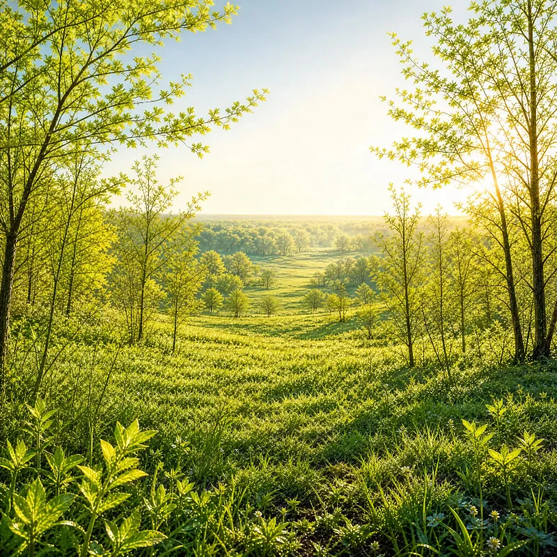 Sunny Green Landscape