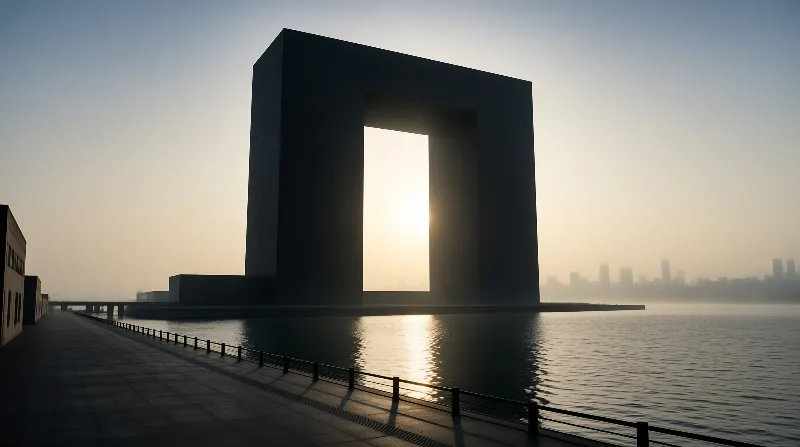 Monumental Gate at Sunset
