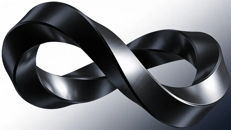 Dark, Bold Mobius Strip