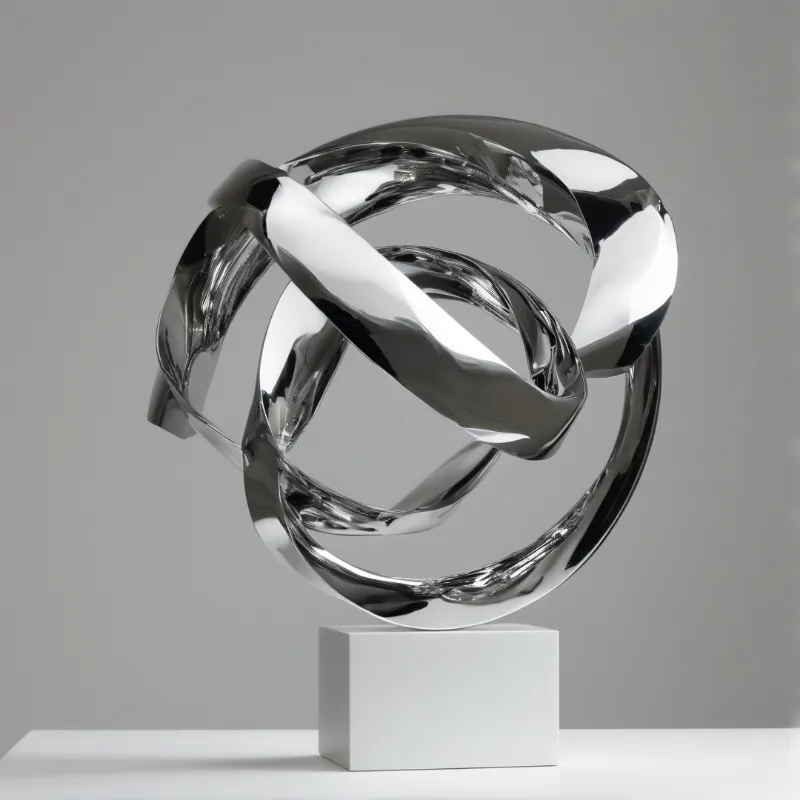 Abstract Chrome Sculpture