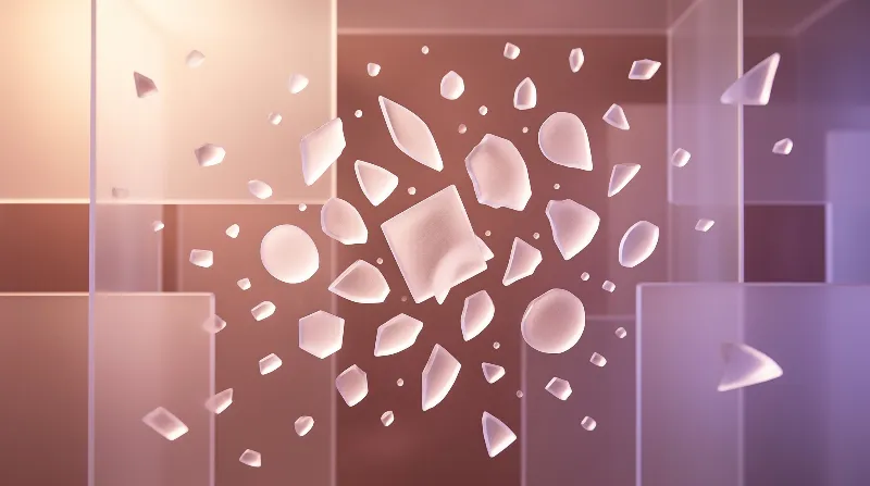 Abstract Glowing Shards