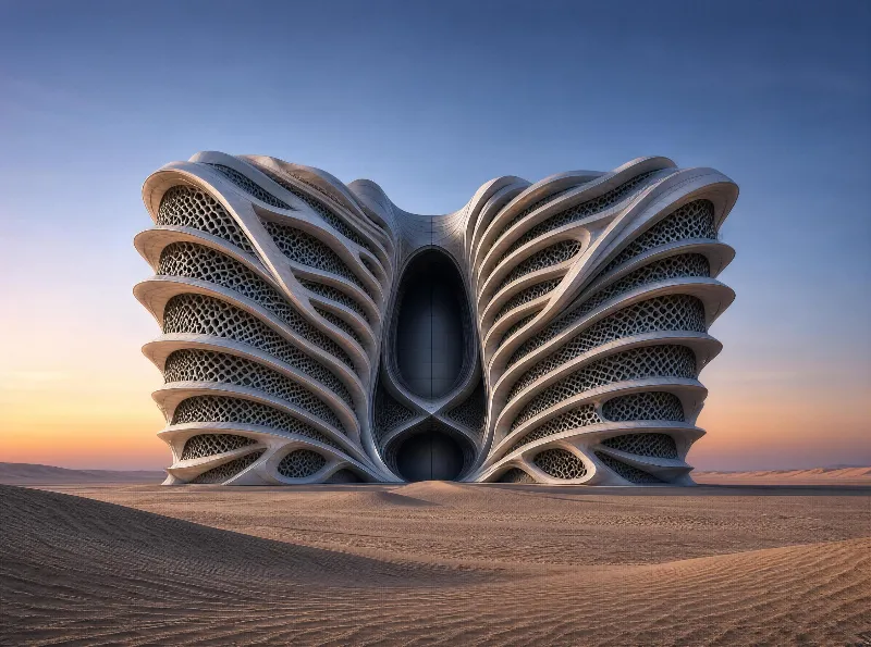 Futuristic Desert Building