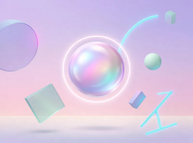 Abstract Iridescent Geometry