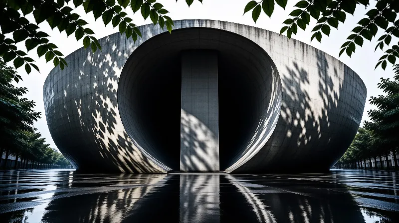 Curved Concrete Structure
