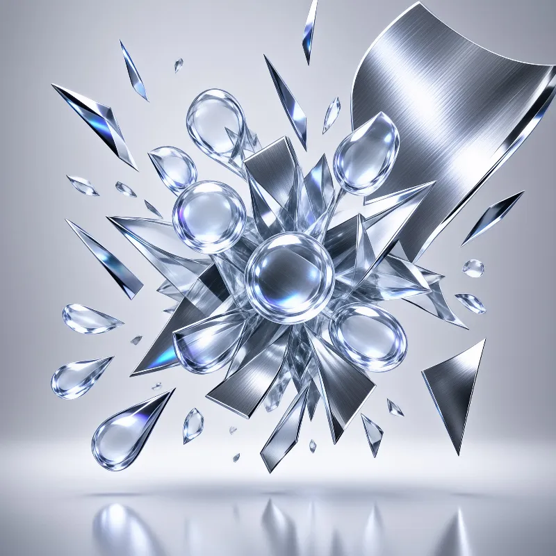 Glass Explosion Abstract
