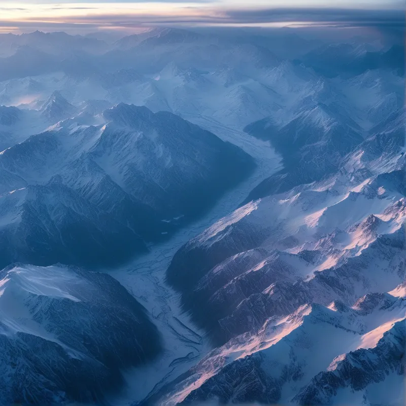 Snowy Mountains at Dawn