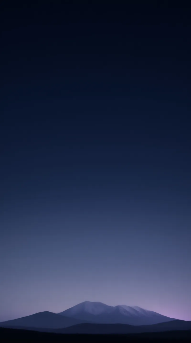 Twilight Mountain Silhouette