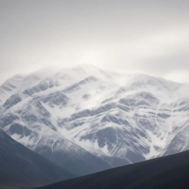 Misty Alpine Peaks