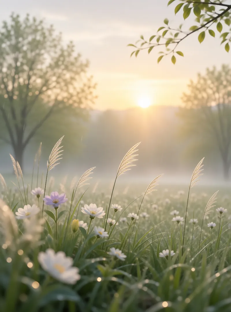 Misty Morning Meadow