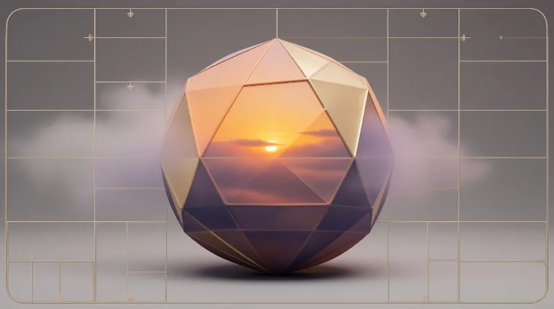 Geodesic Sphere Sunset
