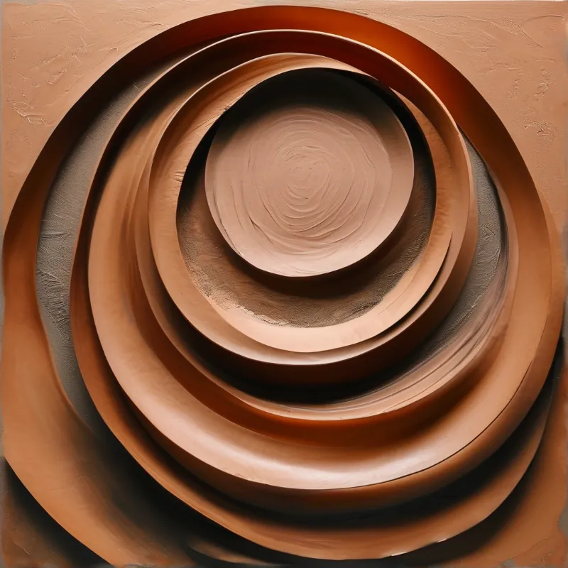 Abstract Brown Spiral