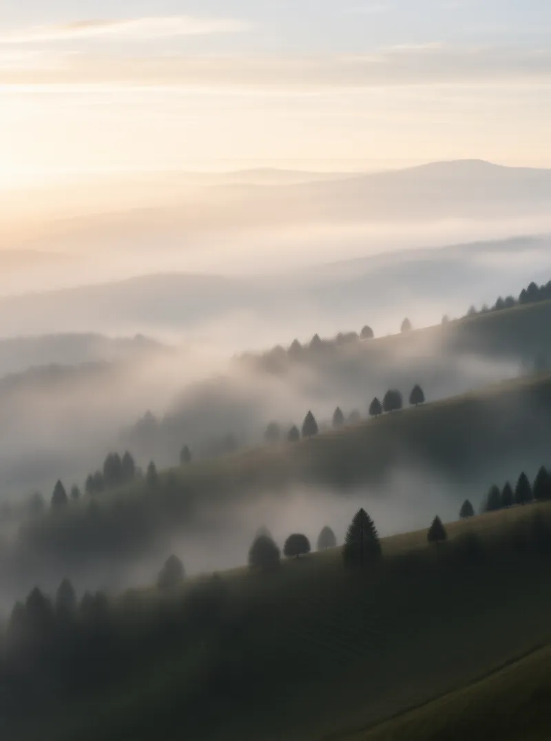 Misty Hollows Landscape