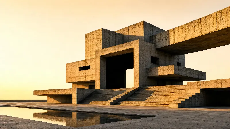 Brutalist Concrete Structure