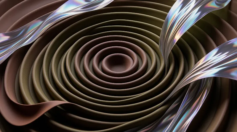 Iridescent Concentric Spiral