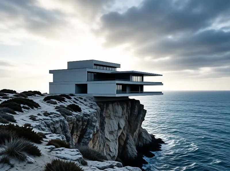 Modern Villa on Cliff