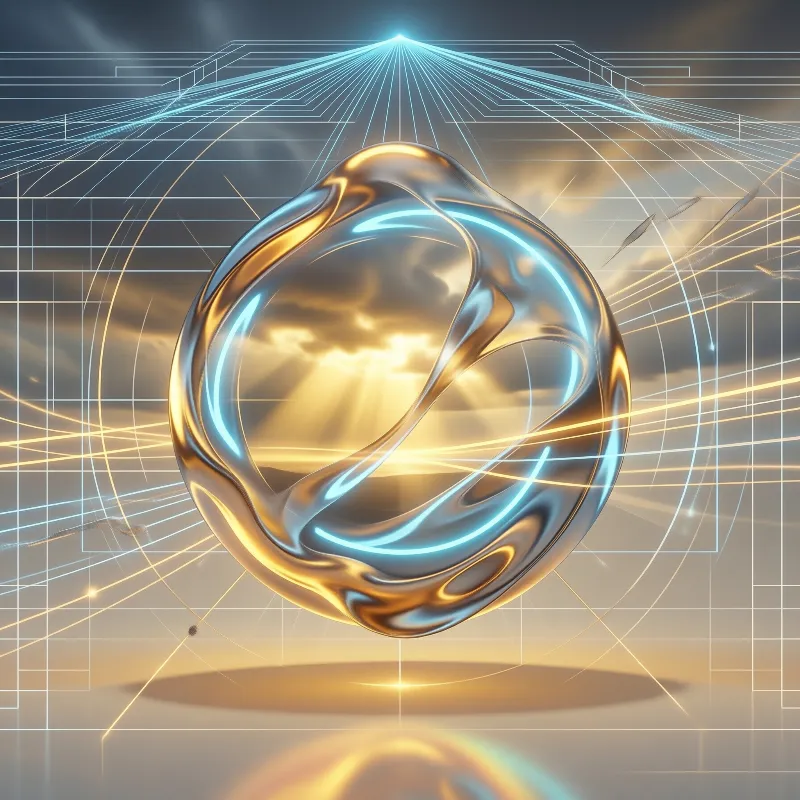 Abstract Metallic Sphere
