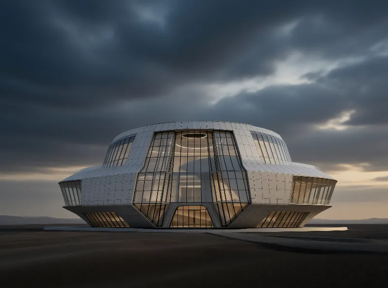Futuristic Geometric Building