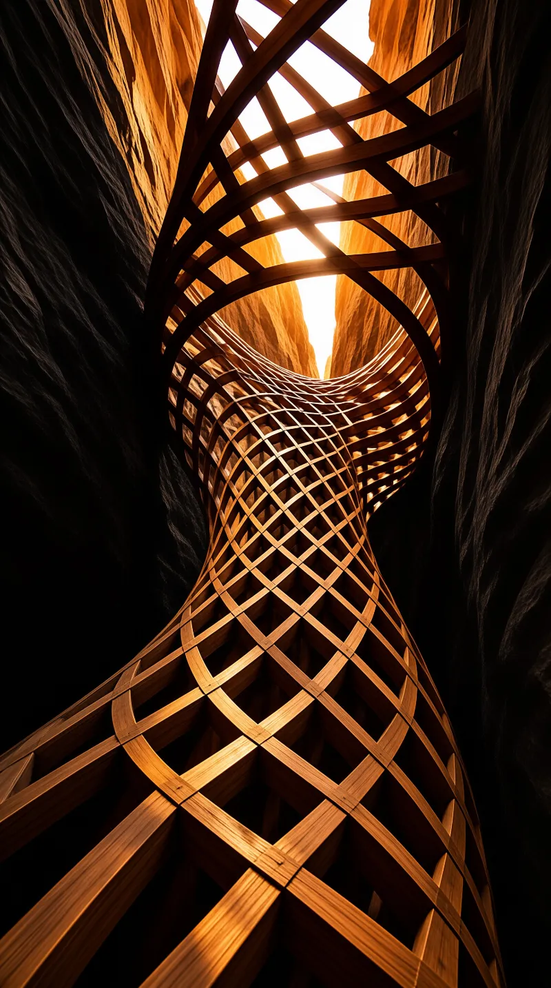 Woven Timber in Canyon