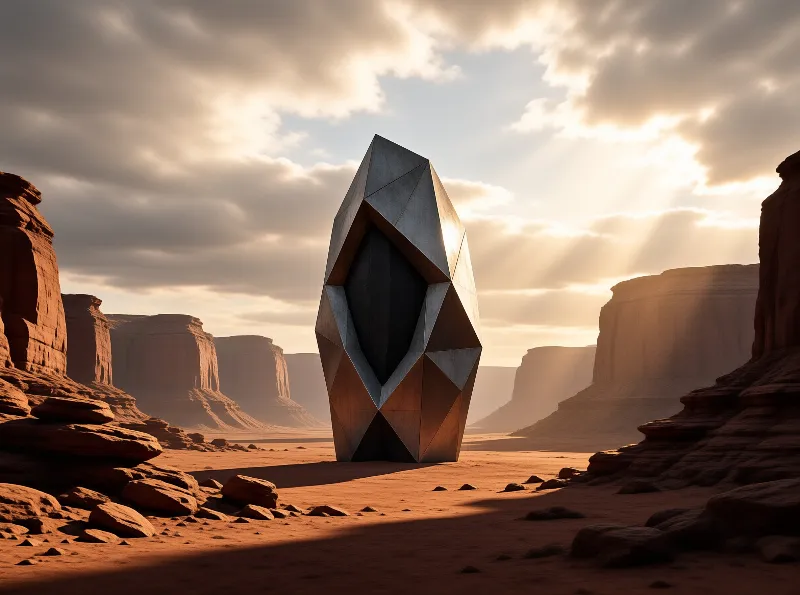 Futuristic Desert Monument