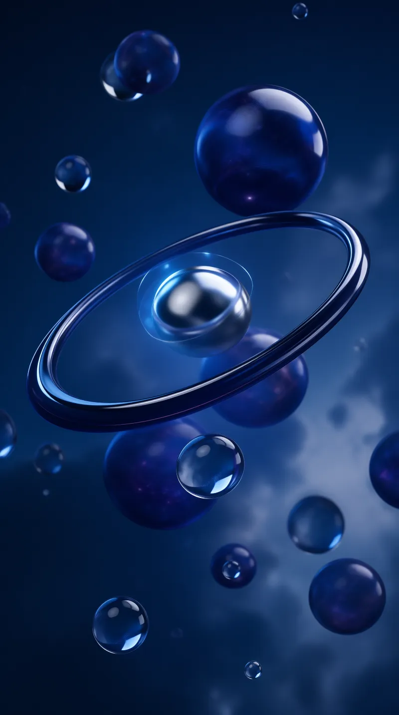 Cobalt Glass Spheres — Orbital Study