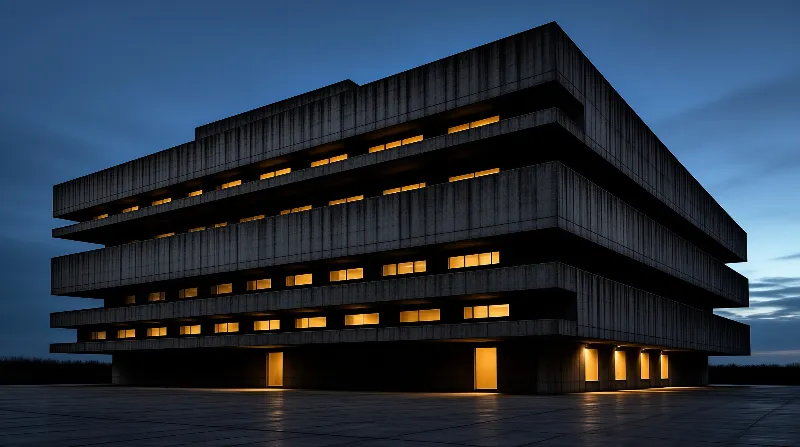 Modern Concrete Building