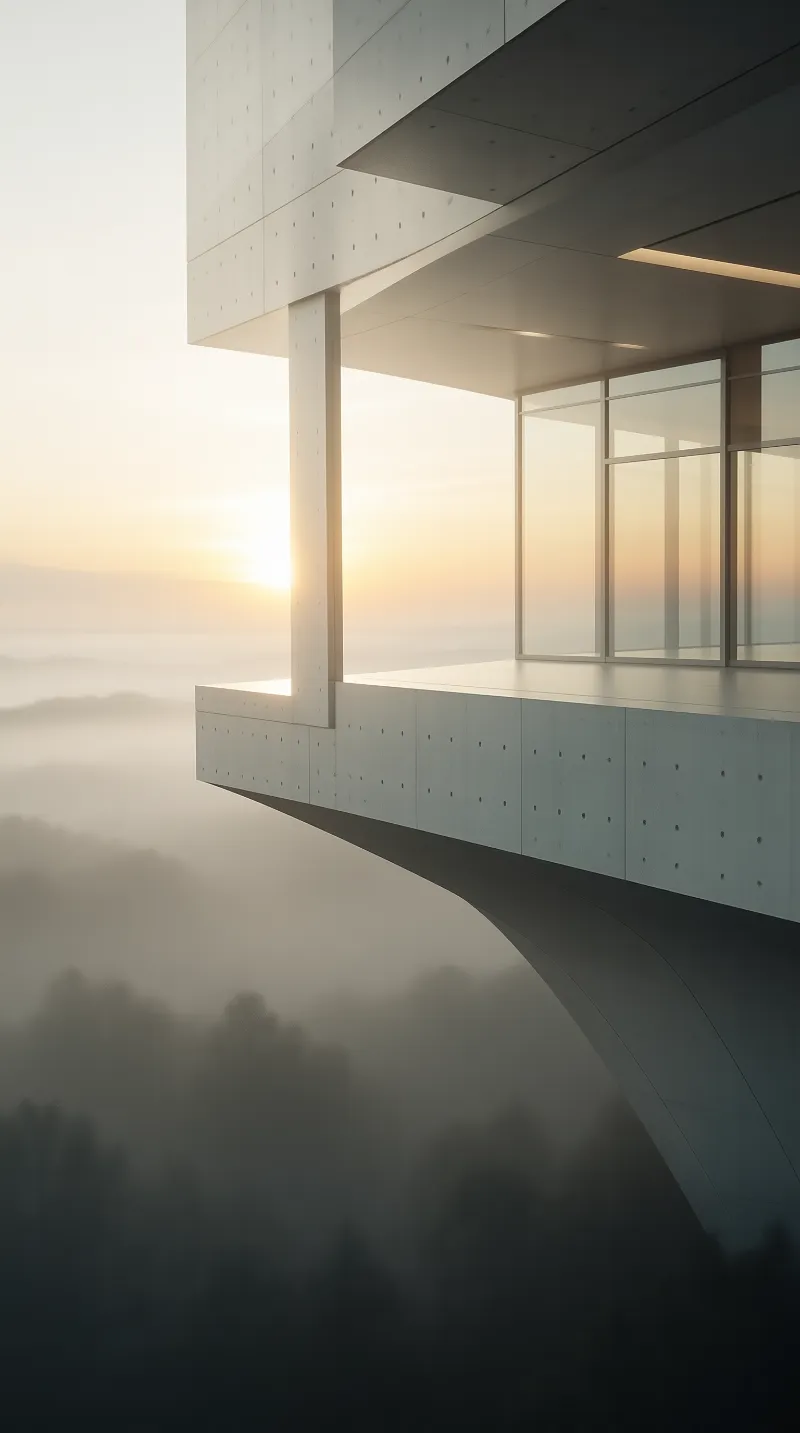 Cantilevered Deck above Cloud Sea