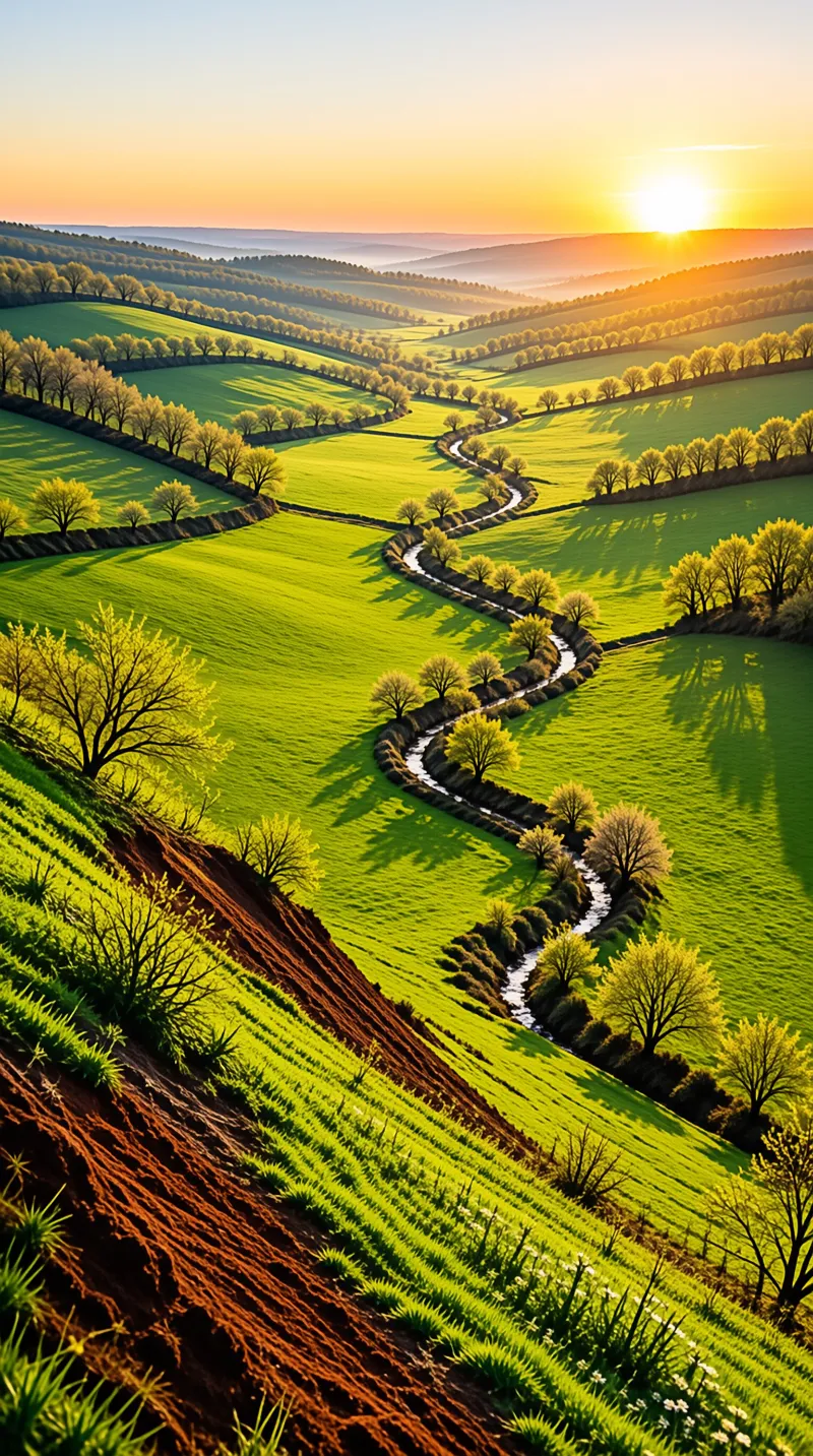 Winding River Landscape
