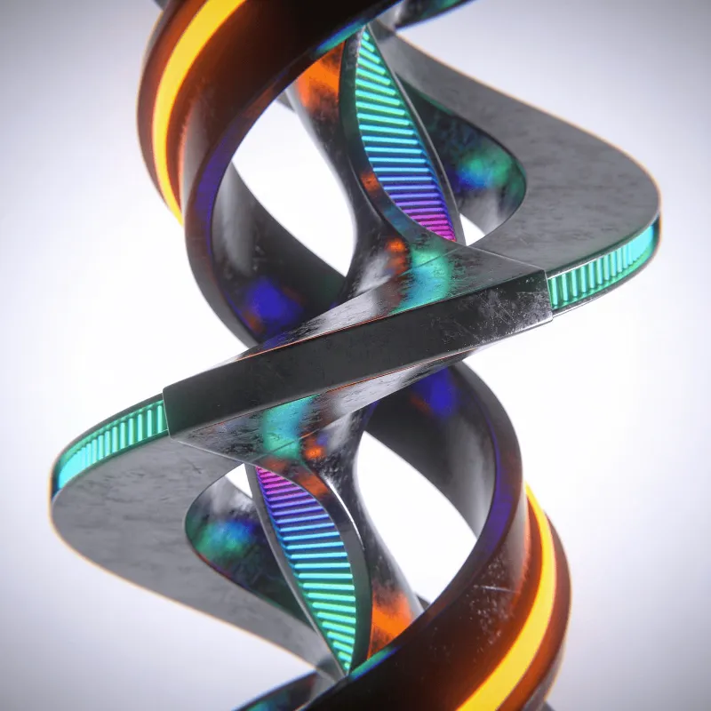 Neon, Metallic Impossible Shape