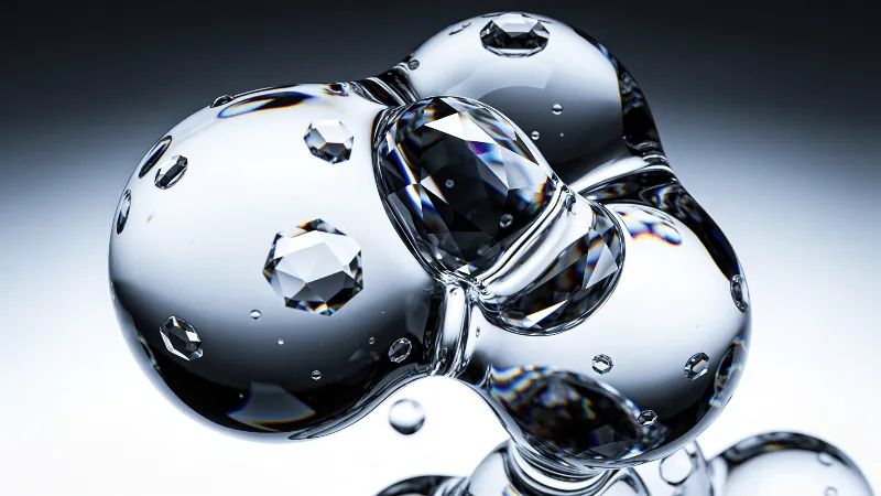 Crystal, Dark Fluid Blob