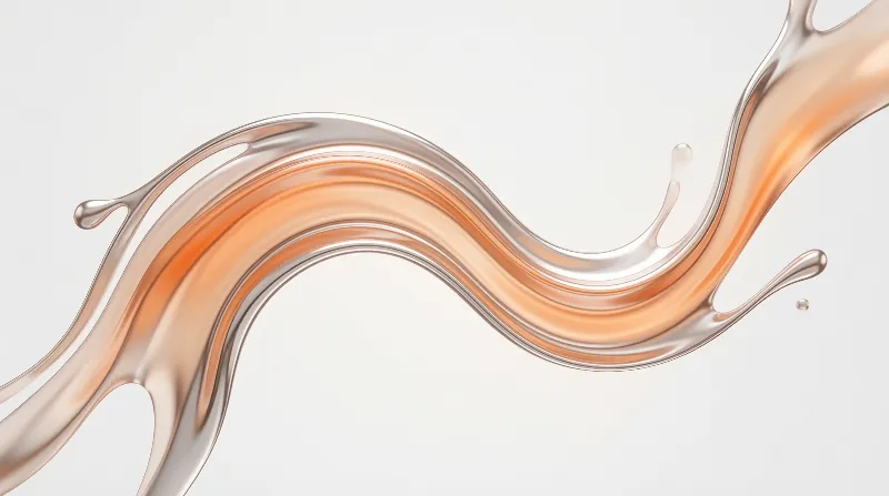 Golden Liquid Splash