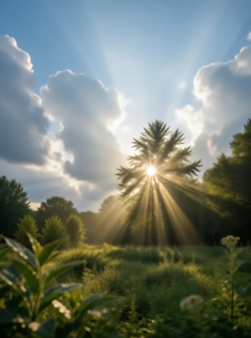 Sunburst Meadow Landscape