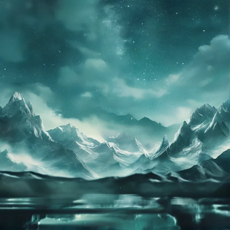 Misty Mountain Night