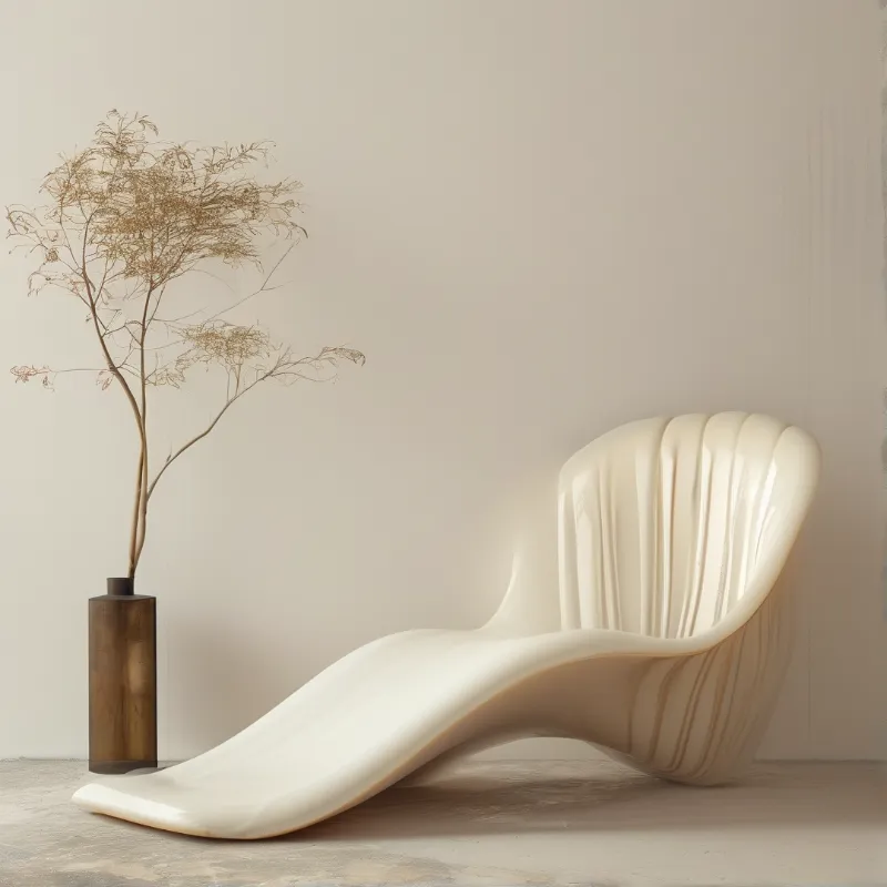 Minimalist White Chair