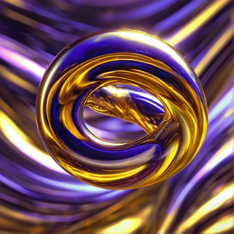 Golden Abstract Vortex