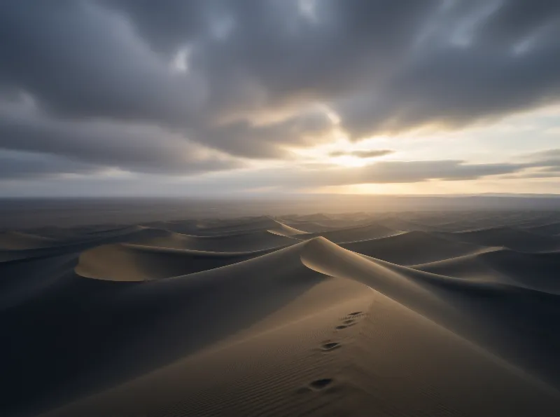 Desert Dunes at Sunset